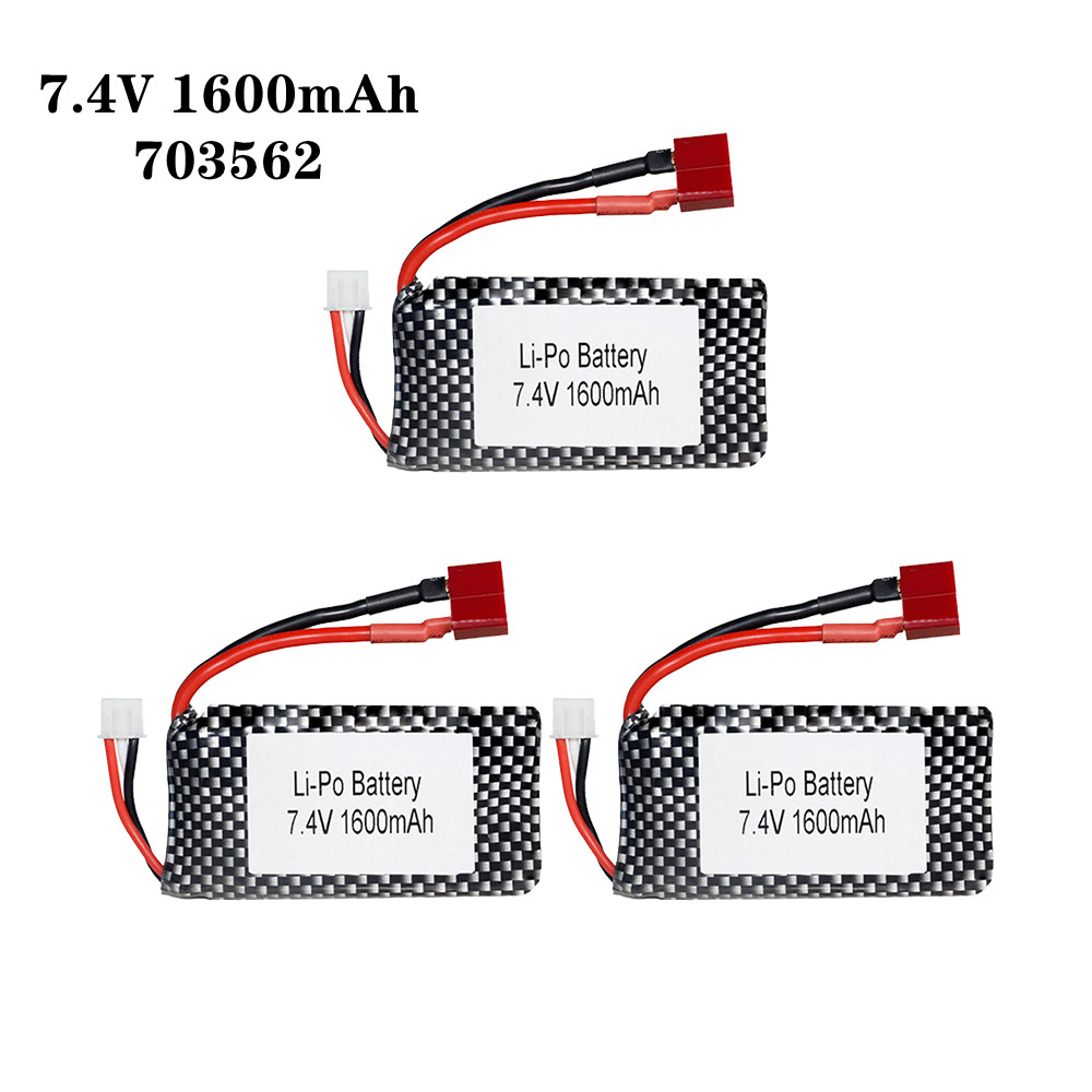 Rc Helicopter Coaxial - Batterie Lipo 7.4v 1600mah 703562 25c,