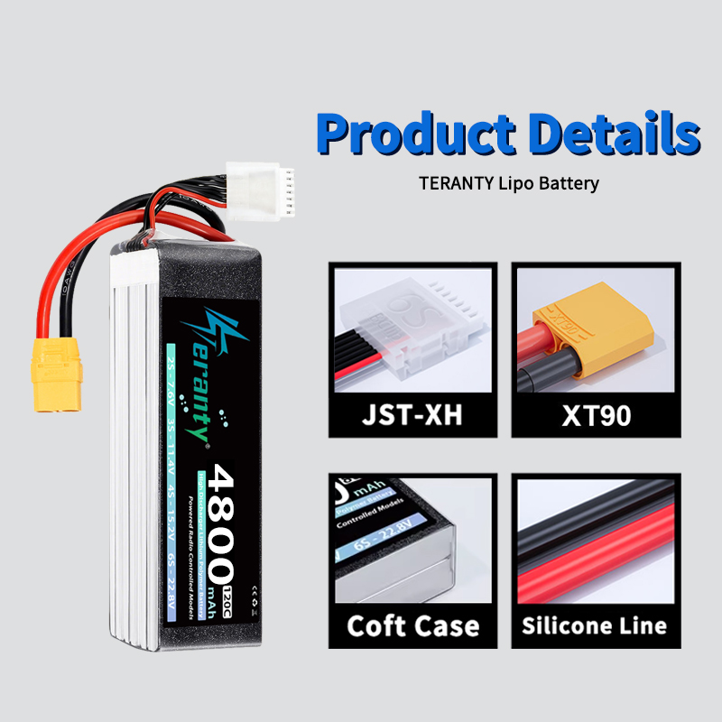 Batterie Lipo TERANTY 6S 4800m - Rc Helicopter Battery avis et prix
